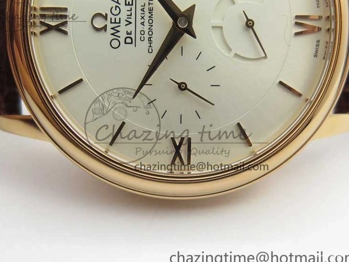 0422 De Ville Prestige Real PR RG ZF 1:1 Best Edition White Dial on Brown Leather Strap MIYOTA HighPerformance 7939